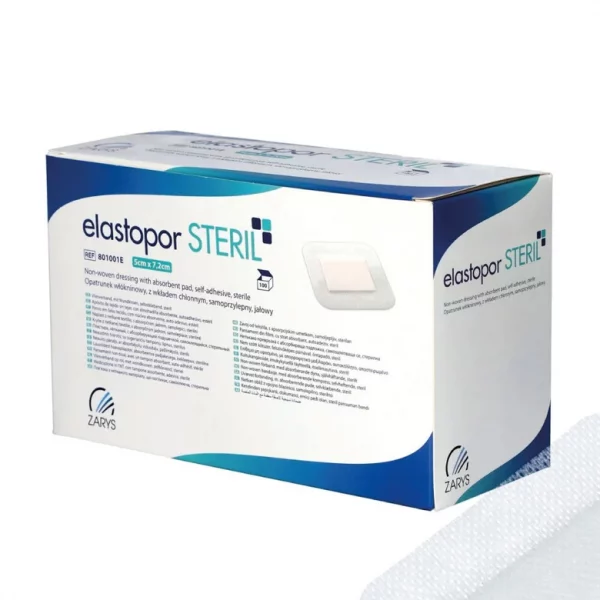 Превръзка за рани Elastopor STERIL, 5 x 7.2 cm