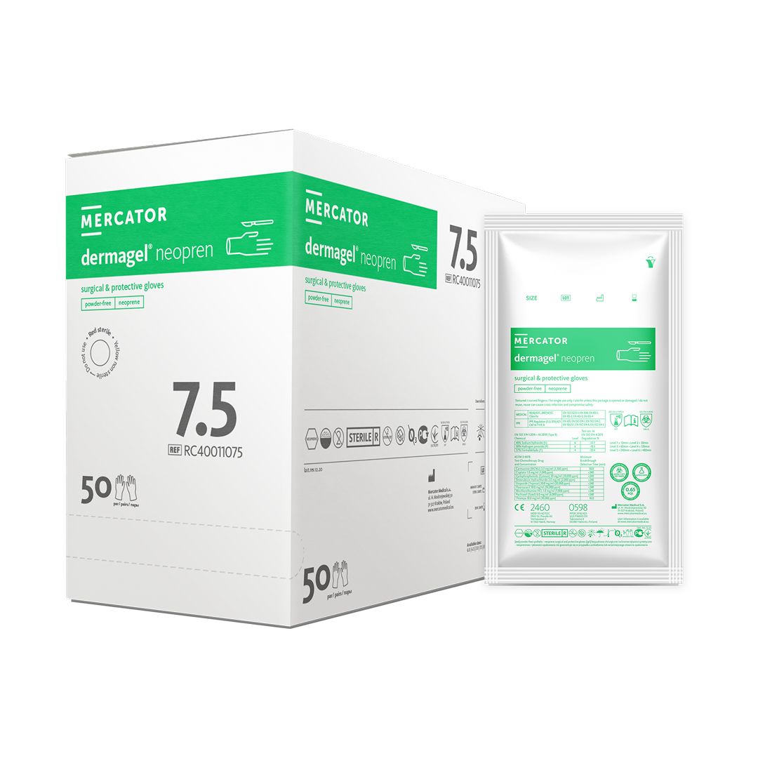Frame 4 (2) Dermagel® Neopren Sterile – медицински стерилни ръкавици без латекс - Image 1