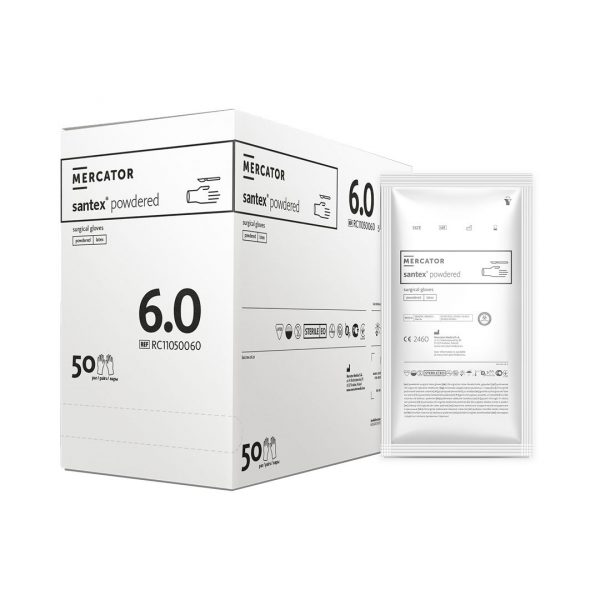 Santex® Sterile – стерилни латексови ръкавици с пудра