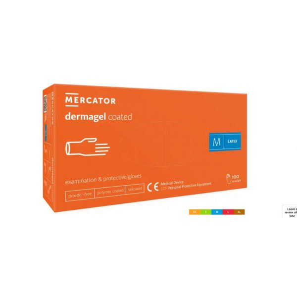 Нестерилни латексови ръкавици с полимерно покритие - Dermagel Coated Powder-Free